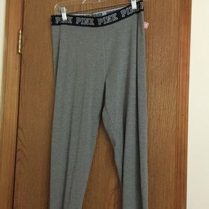 VS Pink gray leggings large